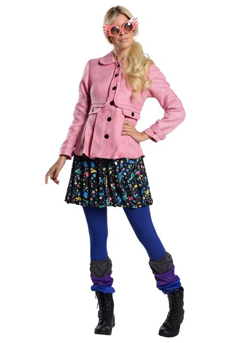 Womens Harry Potter Luna Lovegood Costume, Pink。